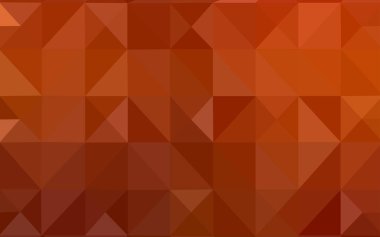 Üçgen zemin parlayan ışık turuncu vektör. Üçgenler ile renkli soyut resimde. Dokulu deseni arka plan olarak kullanılabilir.