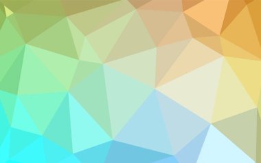 Açık mavi, sarı vektör düşük poli doku. Renkli resimde gradyan ile poligonal tarzı. İş tasarımınız için yeni stil.