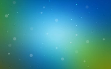 Açık mavi, daire şekilli yeşil vektör düzeni. Renkli su damlaları olan modern soyut çizimler. Marka kitabın için tamamen yeni bir şablon.