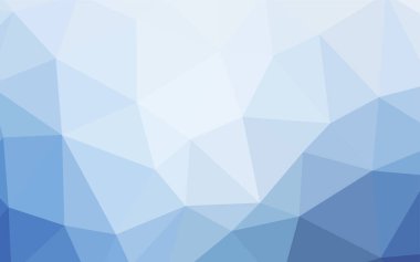 Hafif mavi vektör zemin Çokgen. Üçgen geometrik örnek gradyan ile. Web siteniz için köşeli tasarım.