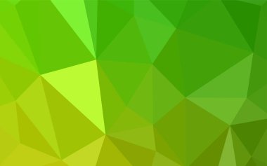 Işık yeşil vektör poligonal model. Gradyan ile poligonal soyut resim. Cep telefonu arka plan için şablon.