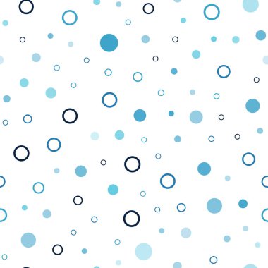 Koyu mavi noktalar ile sorunsuz kapak vektör. Modern Soyut illüstrasyon renkli su ile bırakır. Desen tasarım pencere panjur, perdeler.