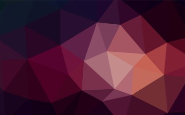 Koyu mor soyut poligonal desen vektör. Gradyan ile zarif parlak poligonal illüstrasyon. İşiniz için en iyi üçgen tasarım.