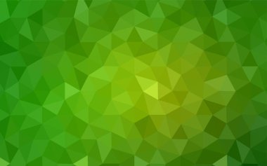 Koyu mavi vektör üçgen mozaik şablonu. Poligonal illüstrasyon parlayan, hangi üçgen oluşur. Afiş için tamamen yeni şablon.