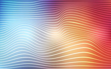 Açık mavi, kırmızı vektör şablon satırları ile. Gradyan ile bulanık stil yepyeni renkli resimde. İş tasarımınız için tamamen yeni bir şablon.