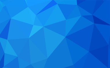 Hafif mavi vektör poligonal şablonu. Gradyan ile Origami tarzında yaratıcı geometrik şekil. Web siteniz için yeni bir doku.