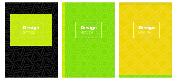 Verde Claro Capa Vetor Amarelo Para Notebooks Bela Amostra Colorida — Vetor de Stock