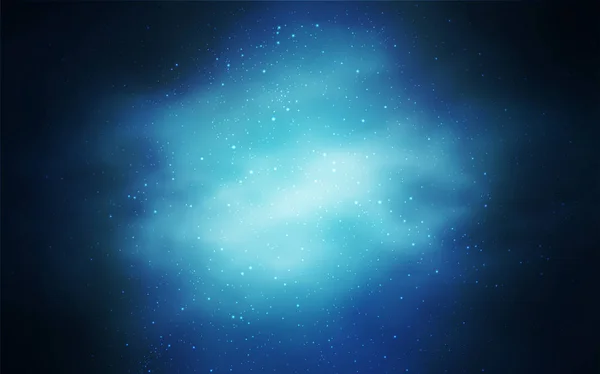 Hellblaues Vektormuster Mit Sternen Nachthimmel Leuchtende Illustration Mit Himmelssternen Auf — Stockvektor