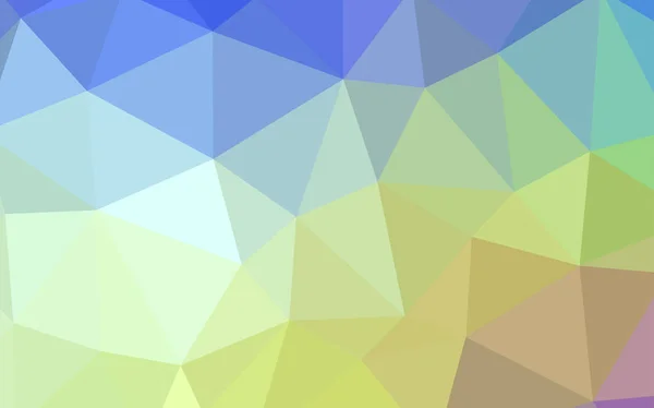 Licht Multicolor Vektor Polygon Abstrakten Hintergrund Ein Muster Mit Polygonalen — Stockvektor