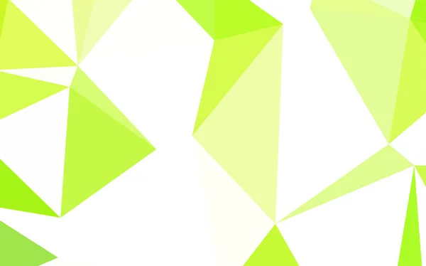 Vorlage Hellgrüne Gelbe Vektorgradienten Dreiecke Farbenfrohe Illustration Polygonalen Stil Mit — Stockvektor