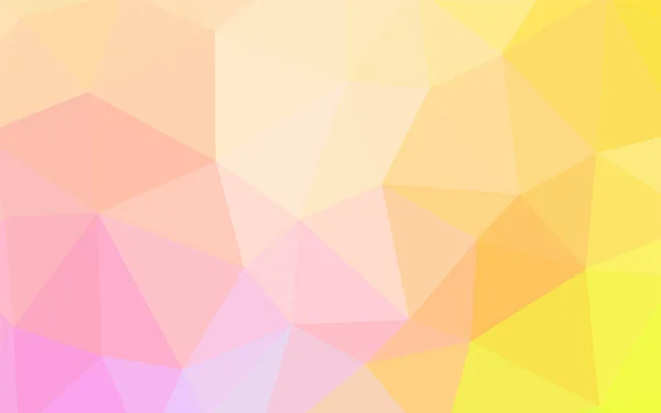 Light Pink Amarelo Vetor Abstrato Mosaico Fundo Ilustração Colorida Brilhante — Vetor de Stock