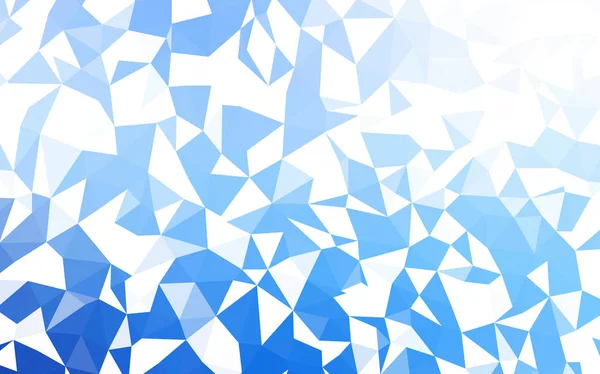 Hellblauen Vektor Abstrakten Polygonalen Hintergrund Eine Völlig Neue Farbillustration Polygonalen — Stockvektor
