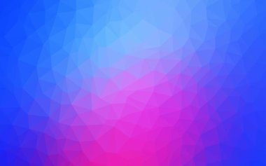 Pembe ışık, vektör üçgen kapak parlayan mavi. Renkli resimde üçgenler ile soyut tarzda. Web siteniz için yeni bir doku.