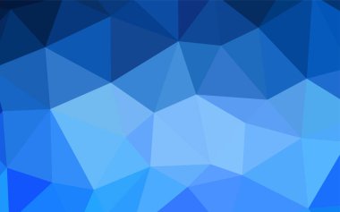 Hafif mavi vektör düşük poli kapak. Üçgenler ile renkli soyut resimde. İşiniz için en iyi üçgen tasarım.