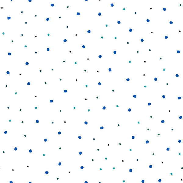 Dark Blue Green Vector Seamless Layout Circle Shapes Glitter Abstract — Stock Vector