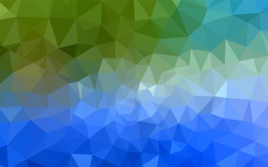 Açık mavi, vektör soyut poligonal şablon yeşil. Geometrik şekil gradyan ile Origami tarzında. Web siteniz için köşeli tasarım.