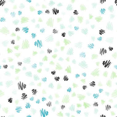 Açık mavi, vektör sorunsuz düzen düz çizgili yeşil. Dekoratif illüstrasyon hatları ile soyut şablonunda parlayan. Reklam, kitapçıklar, broşürler için şablon.