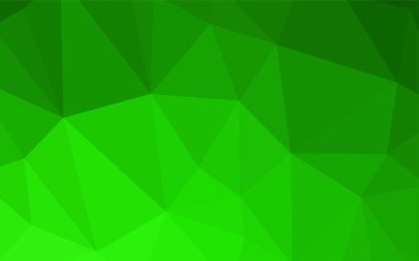 Işık yeşil vektör düşük poli doku. Noktalı resim stili üçgenler ile yaratıcı çizimde. Web siteniz için köşeli tasarım.