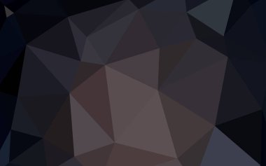 Koyu kahverengi vektör üçgen mozaik doku. Geometrik şekil gradyan ile Origami tarzında. Tamamen yeni bir tasarım sizin broşürü.