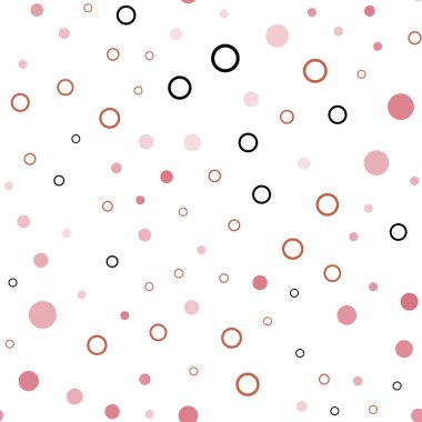 Pembe ışık, vektör sorunsuz şablon daireler ile sarı. Renkli gradyan ile arka plan üzerinde bulanık kabarcıklar. Desen tasarım pencere panjur, perdeler.