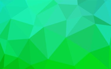 Işık yeşil vektör soyut mozaik zemin. Gradyan ile poligonal soyut resim. Cep telefonu arka plan için şablon.
