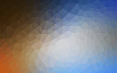 Açık mavi, vektör degrade üçgenler desen sarı. Renkli resimde gradyan ile poligonal tarzı. Web siteniz için yeni bir doku.