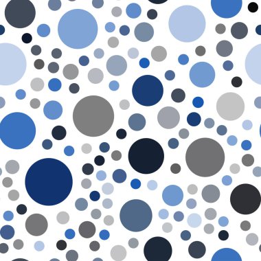 Koyu mavi vektör küreler ile seamless modeli. Renkli gradyan ile arka plan üzerinde bulanık kabarcıklar. Desen doku duvar kağıdı olarak kullanılabilir.