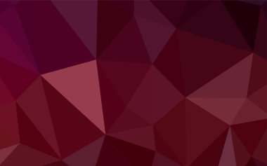 Işık turuncu vektör poligonal arka plan. Üçgenler ile renkli soyut resimde. Afiş için tamamen yeni şablon.