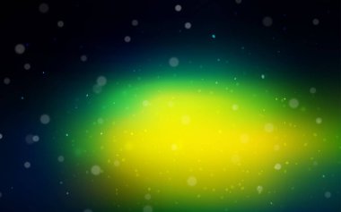 Koyu mavi, yeşil renkli kar taneleri ile doku vektör. Bulanık dekoratif tasarım kar ile xmas tarzında. Desen-ebilmek var olmak kullanılmış için yeni yıl reklam, kitapçıklar.