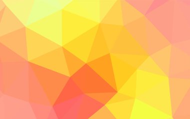 Işık kırmızı, sarı vektör düşük poli düzeni. Üçgenler ile renkli soyut resimde. Marka kitap için yeni şablon.