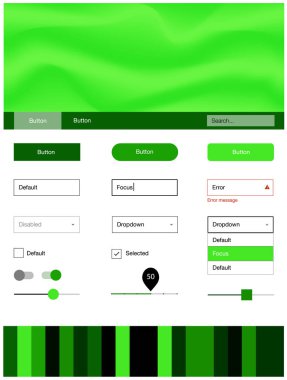 Eğik çizgili ışık yeşil vektör stil rehberi. Renkli resimde gradyan ile soyut memphis tarzı. Sen-ebilmek kullanma için açılış sayfaları bu şablonu.