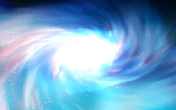 Uzay Yıldızlı Hafif Mavili Vektör Şablonu Bulanık Dekoratif Tasarım Galaksi — Stok Vektör