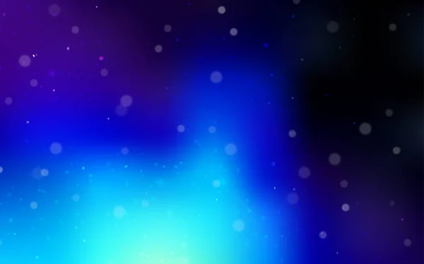 Fondo Vectorial Azul Oscuro Con Copos Nieve Navidad Ilustración Colores — Archivo Imágenes Vectoriales
