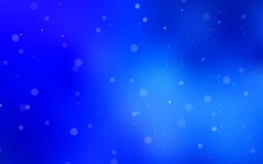 Parlak kar taneleri ile ışık mavi vektör düzeni. Parlayan illüstrasyon kar Noel tarzı ile renkli. Desen-ebilmek var olmak kullanılmış için yeni yıl hazırlanan broşürler.