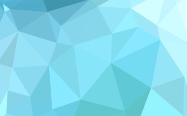 Açık mavi, vektör soyut Mozaik Desen yeşil. Üçgenler ile renkli soyut resimde. Cep telefonu arka plan için şablon.