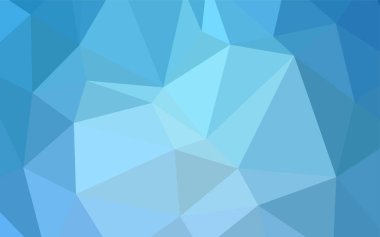 Hafif mavi vektör soyut mozaik zemin. Poligonal illüstrasyon parlayan, hangi üçgen oluşur. Poligonal tasarım web siteniz için kullanılabilir.