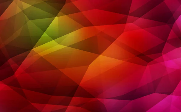 Dark Green, Red vector gradient triangles texture. Colorful illustration in polygonal style with gradient. Completely new template for your banner.