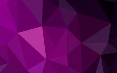 Koyu kırmızı vektör Çokgen soyut düzeni. Gradyan ile zarif parlak poligonal illüstrasyon. Afiş için tamamen yeni şablon.