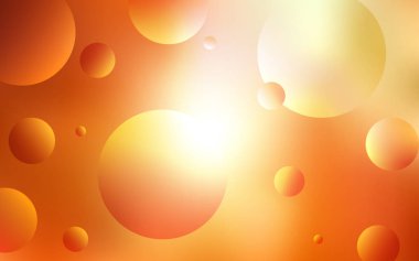 Işık kırmızı, sarı vektör arka plan kabarcıkları ile. Kabarcıkları ile soyut tarzda bulanık dekoratif tasarım. Desen-ebilmek var olmak kullanılmış için fütüristik reklam, kitapçıklar.