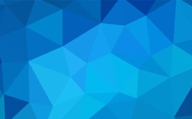 Hafif mavi vektör düşük poli kapak. Geometrik şekil gradyan ile Origami tarzında. İş tasarımınız için yeni stil.