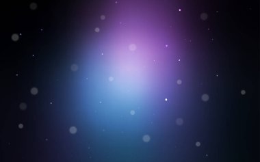 Koyu pembe, mavi daireler ile şablon vektör. Soyut illüstrasyon renkli baloncuklar doğa tarzı ile. Desen-ebilmek var olmak kullanılmış için güzel web siteleri.