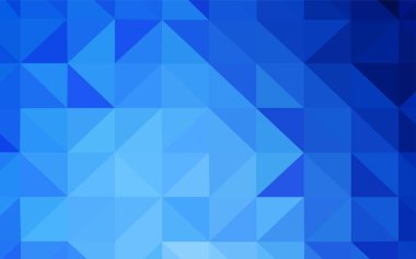 Hafif mavi vektör düşük poli düzeni. Poligonal illüstrasyon parlayan, hangi üçgen oluşur. İşiniz için yeni tasarım.