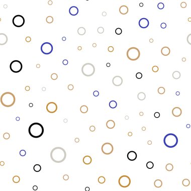 Açık mavi, vektör sorunsuz şablon daireler ile sarı. Soyut illüstrasyon renkli baloncuklar doğa tarzı ile. Güzel tasarım, iş reklam için.