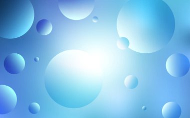 Hafif mavi vektör doku diskler ile. Kabarcıkları ile soyut tarzda bulanık dekoratif tasarım. Desen-ebilmek var olmak kullanılmış için reklam, broşür.