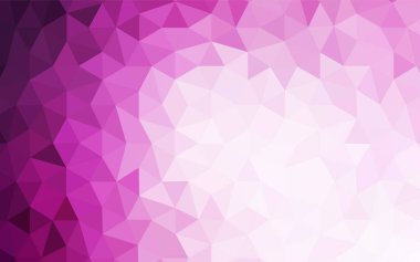 Hafif pembe vektör düşük poli düzeni. Çokgen şekilleri ile bir örnek. Afiş için tamamen yeni şablon.