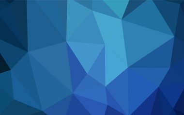 Hafif mavi vektör degrade üçgenler şablonu. Tamamen yeni bir renk illüstrasyon poligonal bir tarzda. Tasarımınız için üçgen desen.