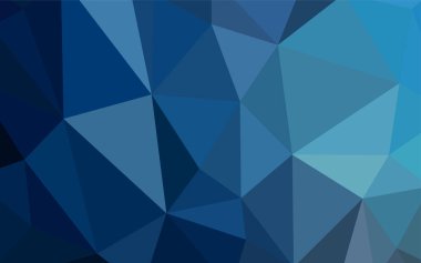 Koyu mavi vektör poligonal arka plan. Glitter soyut resim zarif bir üçgen ile. İşiniz için yeni tasarım.