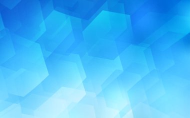 Hafif mavi vektör kapak altıgenler dizi. İllüstrasyon renkli altıgenler dizi. Marka kitap için yeni şablon.