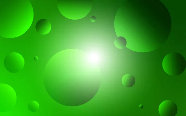 Світло Зелене Векторне Покриття Плямами Блискуча Абстрактна Ілюстрація Розмитими Краплями — стоковий вектор