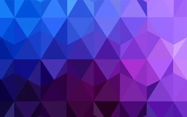 Mörk Rosa Blå Vektor Polygon Abstrakt Bakgrund Färgglad Abstrakt Illustration — Stock vektor